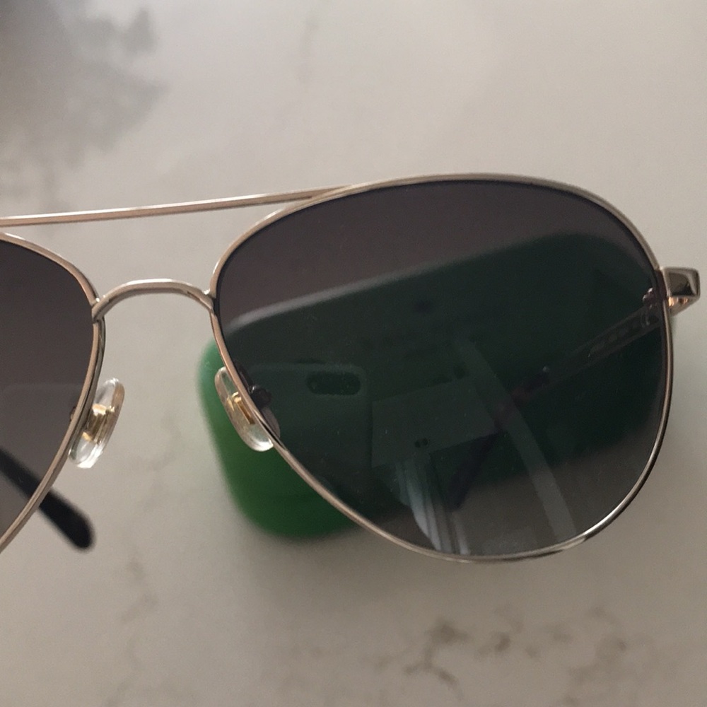 New in box Kate Spade Varese Aviator Sunglasses Gray Lenses gold & tortoiseshell - Picture 12 of 15